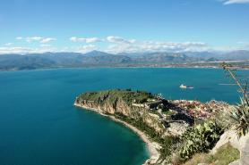 Pevnost Akronafplia a část města Nafplio