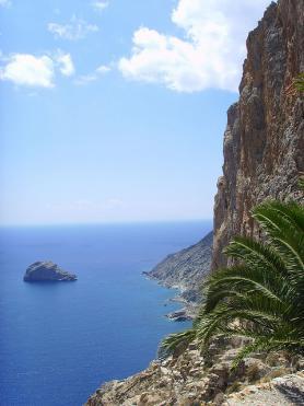 Ostrov Amorgos - část pobřeží
