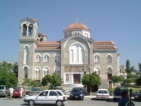 Ostrov Evia, obec Amarynthos s kostelem