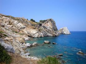 Řecký ostrov Skiathos s pobřežím