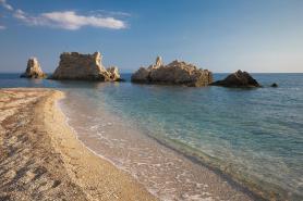 Epirus - pláž Zalongo, Řecko