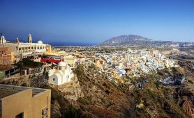 Santorini - část města Thira