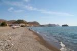Řecký ostrov Lesbos a jedna z pláží